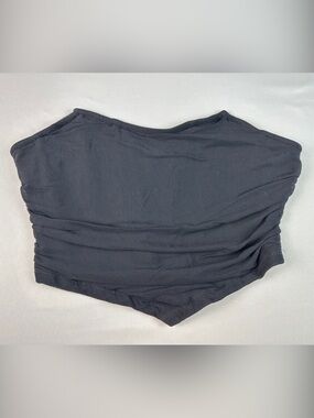 SHEIN Strapless Bustier Corset style Top Black Seamless Crop